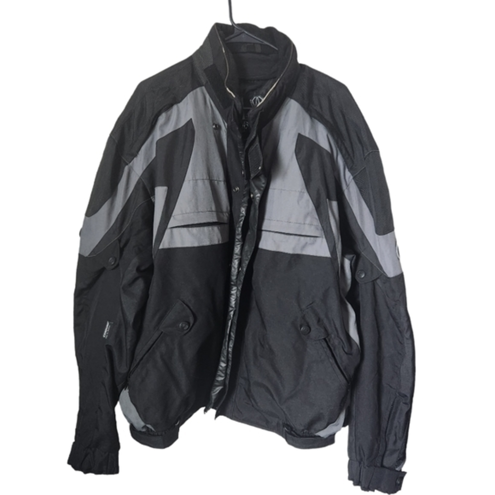 Arlen Ness Motorcycle Biker Black‎ Jacket Men's Size XXXL